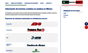 Infodebuses.com.mx thumbnail