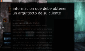 Informaciondelclienteparaelarquitecto.blogspot.com thumbnail