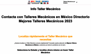 Infotallermecanico.com.mx thumbnail