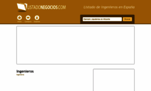 Ingenieros.listadonegocios.com thumbnail