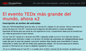 Inscripcion.tedxriodelaplata.org thumbnail