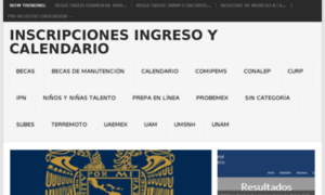 Inscripcionesingresocalendario.com.mx thumbnail