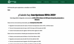 Inscripcionessena.co thumbnail