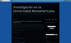 Investigacionuniversidadmesoamericana.blogspot.com thumbnail