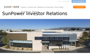 Investors.sunpowercorp.com thumbnail