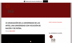 Isauniversidaddelasartes.wordpress.com thumbnail