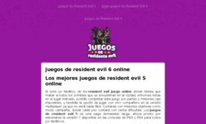 Juegosderesidentevil.net thumbnail