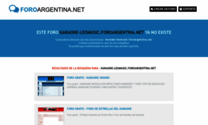 Karaoke-leomusic.foroargentina.net thumbnail