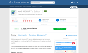 Kodi-m3u-iptv-editor.software.informer.com thumbnail