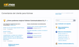 Kolmee.uservoice.com thumbnail