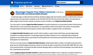 Koyote-free-video-converter.programas-gratis.net thumbnail