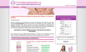 Lasformulasnaturalesparalamujer.com thumbnail
