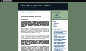 Leccionesparaescueladominical.blogspot.com thumbnail