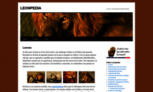 Leonpedia.com thumbnail