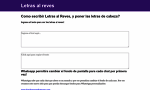 Letrasalreves.com thumbnail