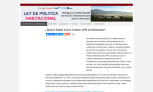 Leydepoliticahabitacional.org thumbnail