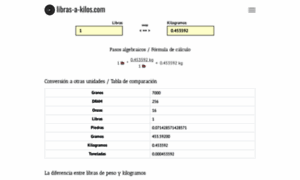 Libras-a-kilos.com thumbnail