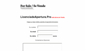 Licenciadeapertura.pro thumbnail