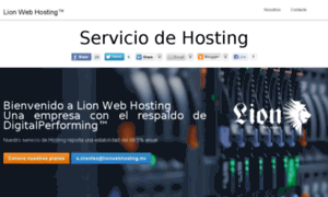 Lionwebhosting.mx thumbnail