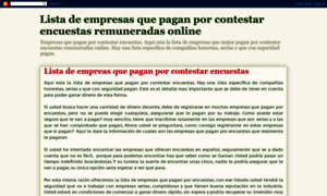 Listadeempresasquepaganporencuestas.blogspot.com thumbnail