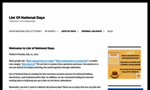 Listofnationaldays.com thumbnail