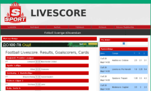 Livescore.sportinfo.bg thumbnail