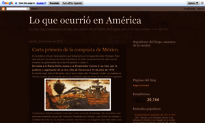 Loqueocurrioenamerica.blogspot.com thumbnail