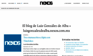 Luisgonzalezdealba.nexos.com.mx thumbnail