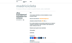 Madricicleta.wordpress.com thumbnail