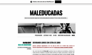 Maleducadas.wordpress.com thumbnail