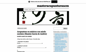 Masteracupunturaucm.wordpress.com thumbnail