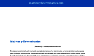 Matricesydeterminantes.com thumbnail