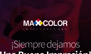 Maxcolorimpresores.com thumbnail