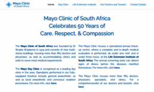 Mayoclinic.co.za thumbnail