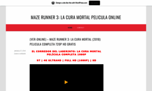 Mazerunner3peliculaonline.wordpress.com thumbnail