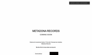 Metadonarecords.com thumbnail