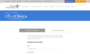 Miclinica.clinicasantamaria.cl thumbnail