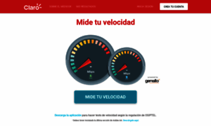 Midetuvelocidad.claro.com.pe thumbnail
