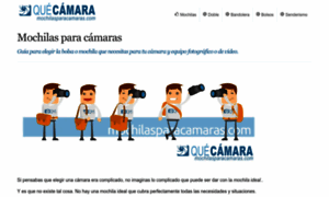 Mochilasparacamaras.com thumbnail