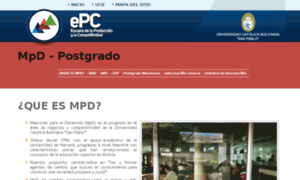 Mpd-ucb.edu.bo thumbnail