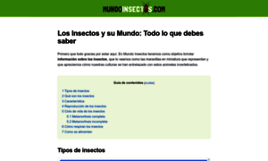 Mundoinsectos.com thumbnail