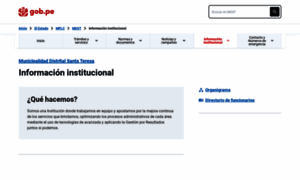 Munisantateresa.gob.pe thumbnail