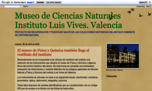 Museocnlluisvives.blogspot.fr thumbnail
