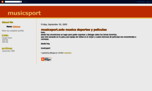 Musicsport.blogspot.com thumbnail