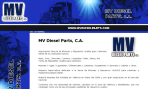 Mvdieselparts.com thumbnail