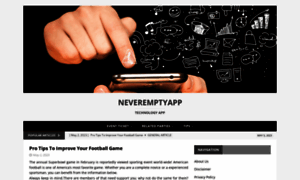 Neveremptyapp.com thumbnail