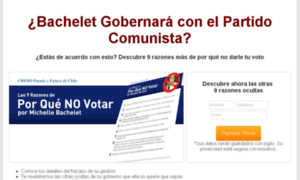 Noabachelet.credochile.cl thumbnail