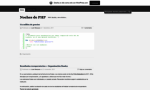 Nochesdephp.wordpress.com thumbnail