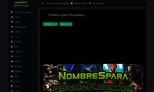 Nombresparapersonajes.com thumbnail