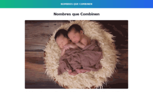 Nombresquecombinen.com thumbnail